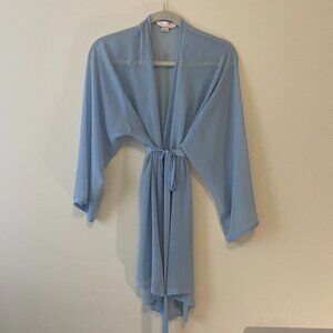 Vintage Victoria's Secret periwinkle blue sheer sleep roble